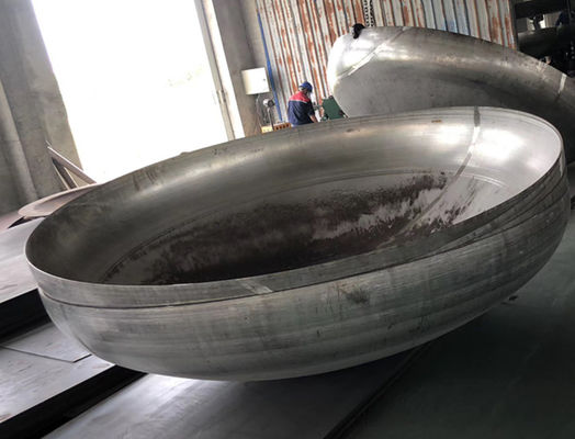 Полусферный пропанный резервуар с крышкой на голове, покрытый углеродной сталью