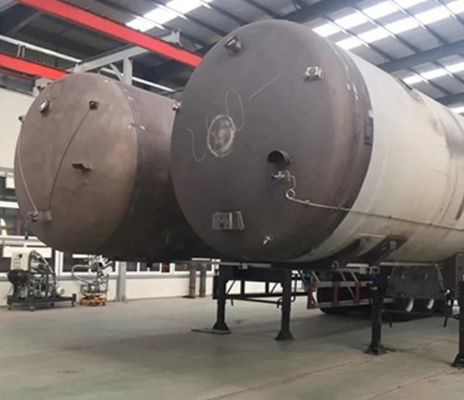 Круглый стальной углеродистой настройки сосуда давления ASME VIII Div. 1 давление фланцевые натянутые сварные крышки